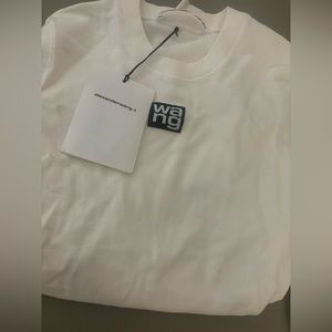 Long sleeve crewneck wang shirt knit